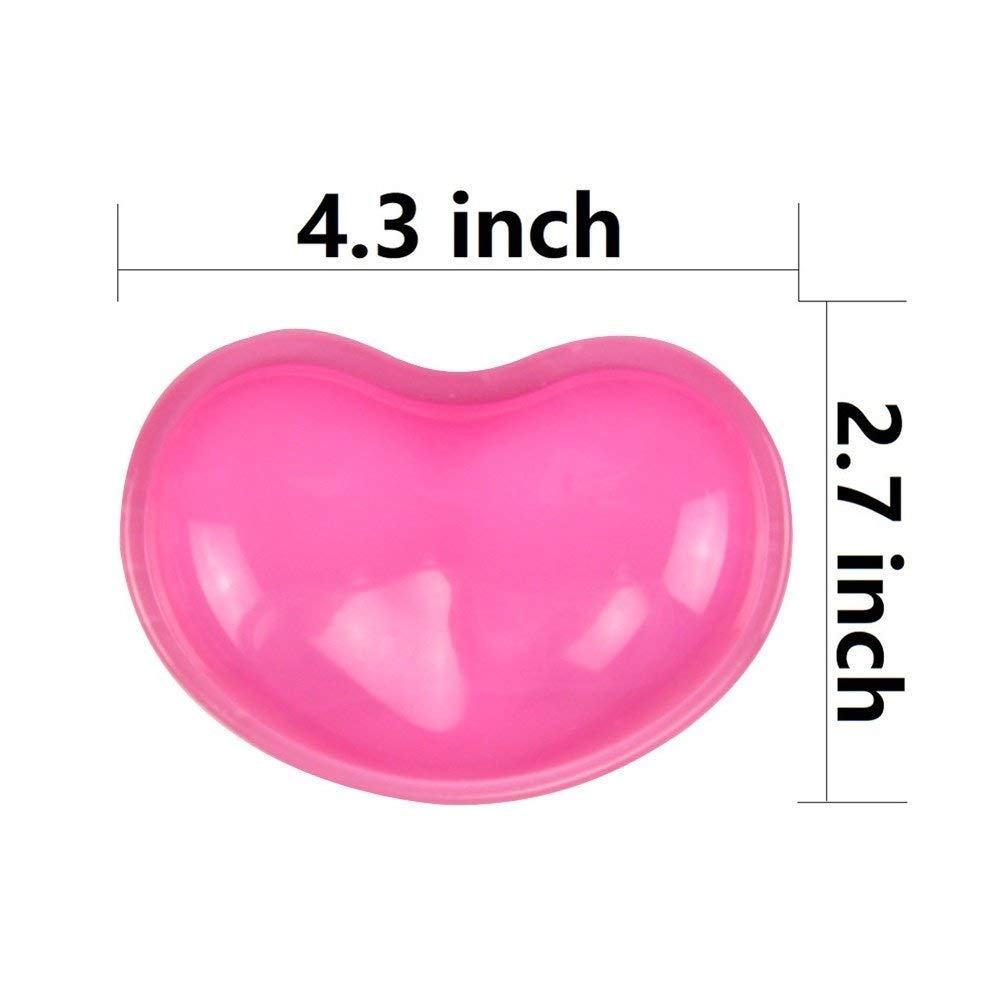 Ergonomic Gel Wrist Rest for Mouse, Computer Mouse Wrist Support for Arm Pain Relief, Heart-Shaped Cute Hand Wrist Cushion for Home and Office Working Gaming Anti-Fatigu