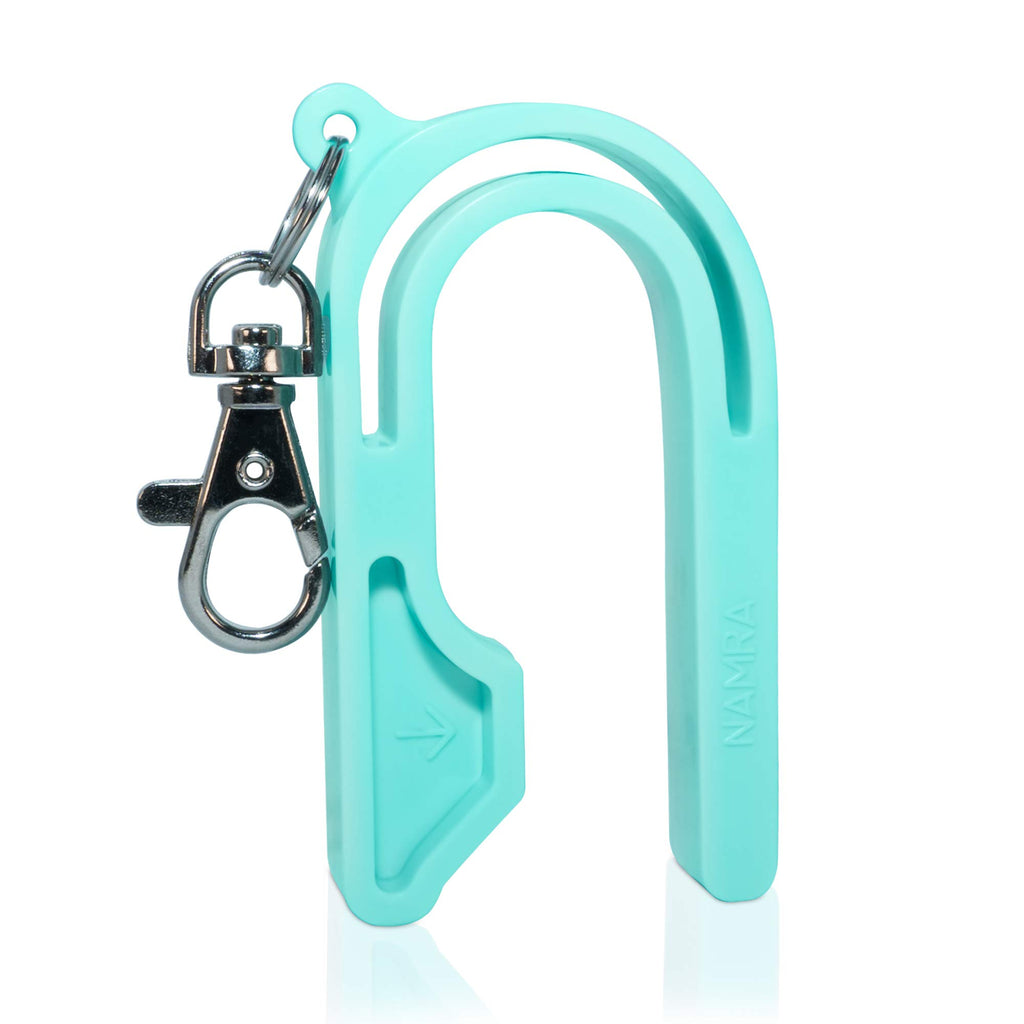The Car Seat Key - Original Car Seat Key Chain Buckle Release Tool - Easy Unbuckle Opener Aid for Nails, Parents, Grandparents & Older Children by NAMRA Made in USA (Black)