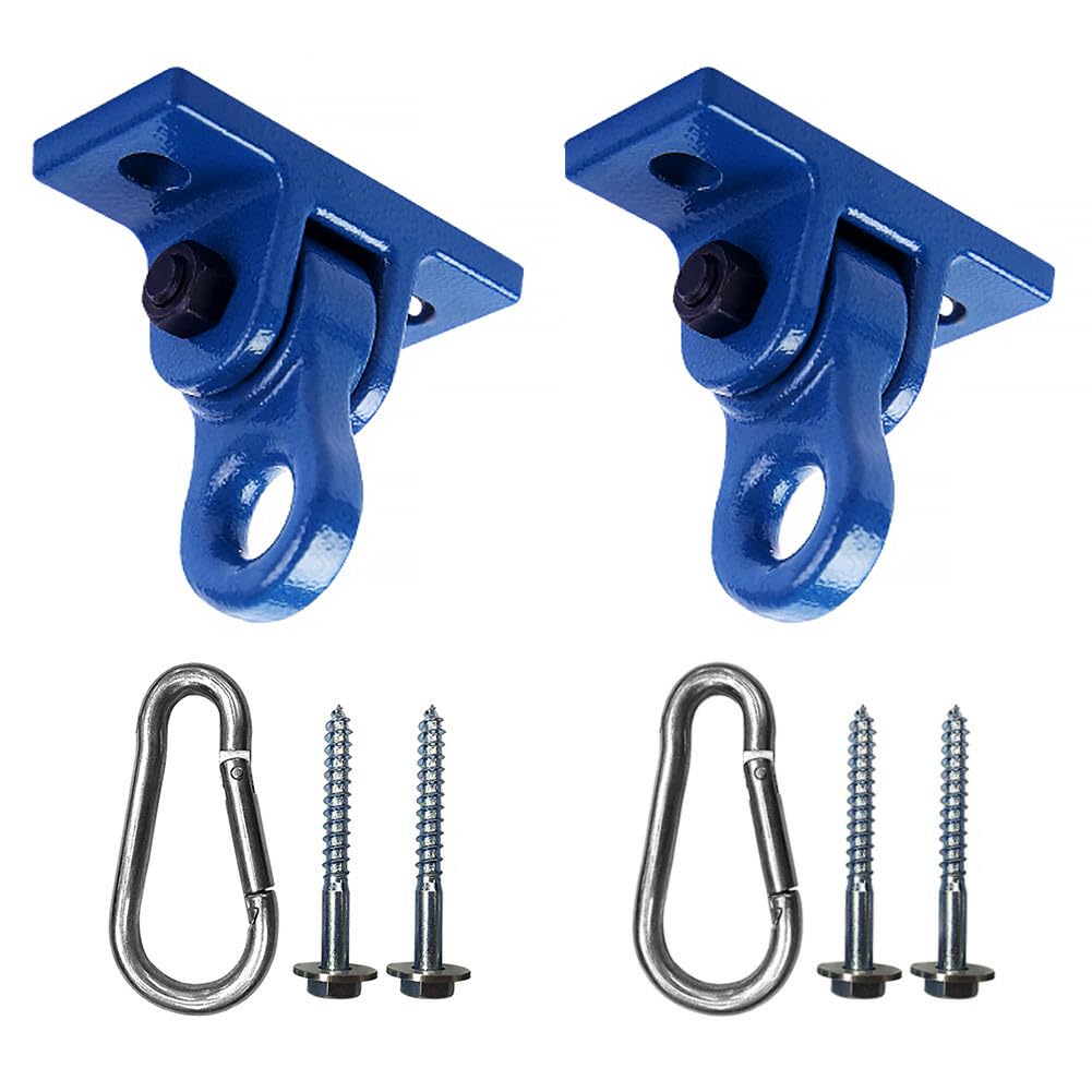 ABUSA Heavy Duty Black Swing Hangers Screws Bolts Included Over 5000 lb Capacity Playground Porch Yoga Seat Trapeze Wooden Sets Indoor Outdoor 2 Pack
