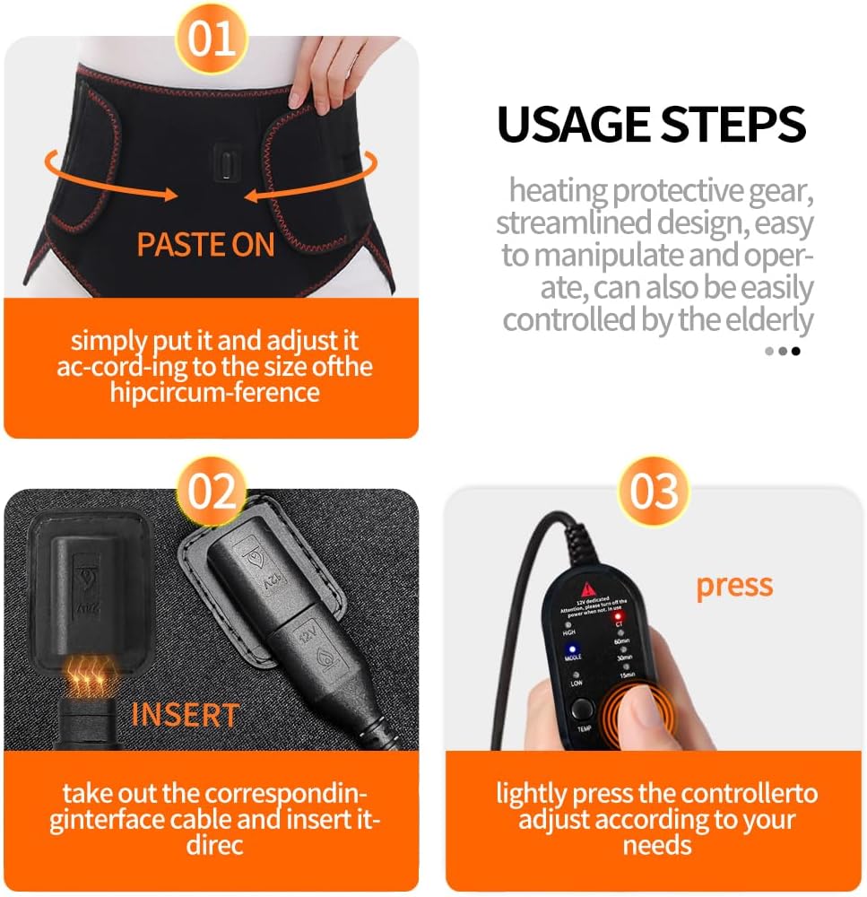 Heating Pad, Period Heating Pad for Period Cramps Massager for Women, Electric Heating Pad New Upgrade Menstrual Heating Pad for Abdomen Pain and Cramps Relief, Wrap Around Heating Pad