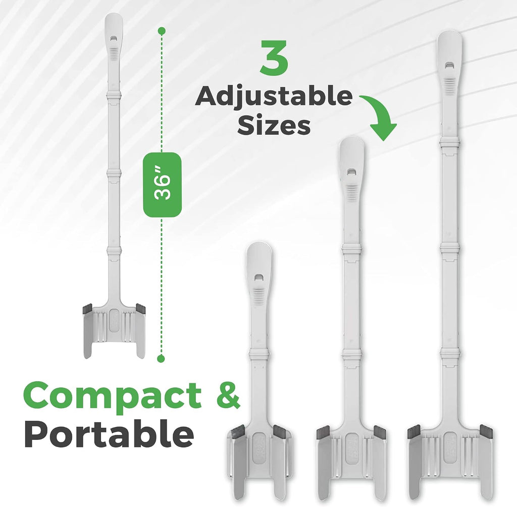 Sock Ox by Easy to Use Products - Adjustable Sock Aid Device for Seniors - Not for Compression Socks - Travel-Friendly for Elderly with Built-in Shoe Horn - Adjustable Up to 36 Inches in Length