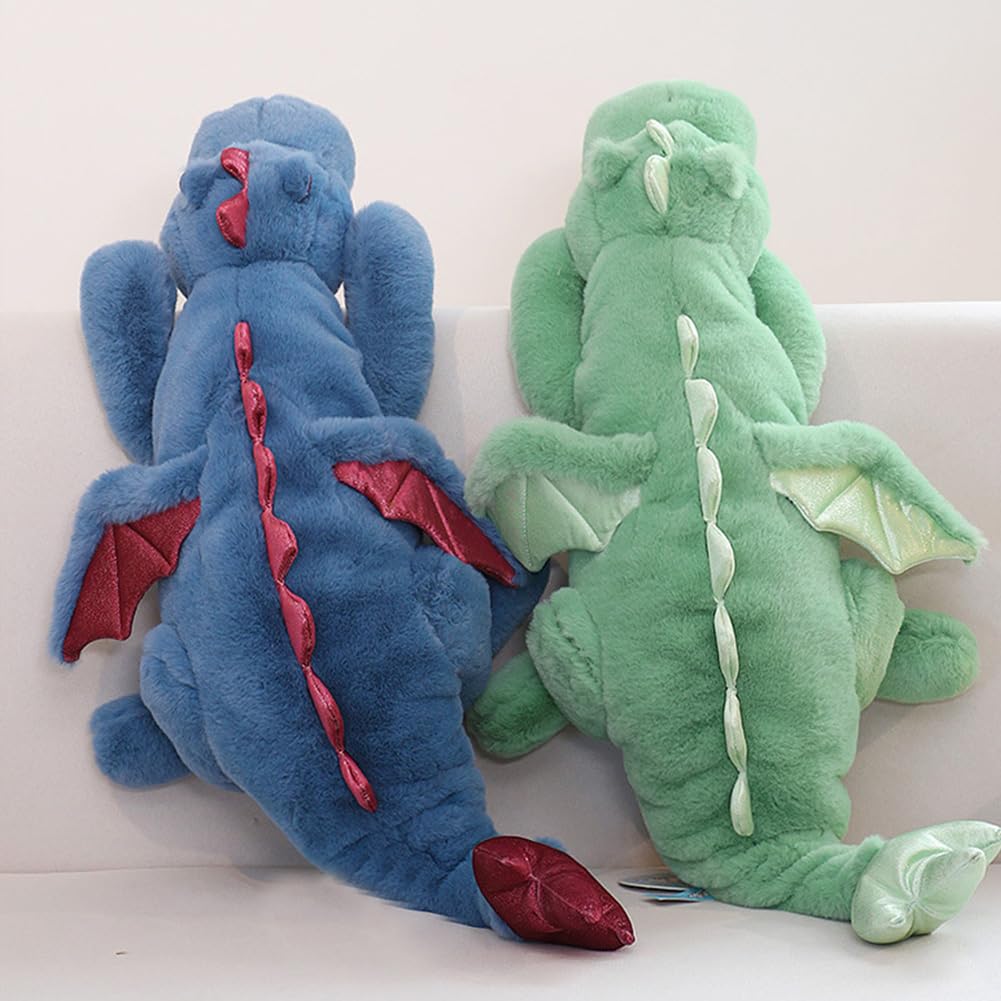 Little Weighted Dragon Stuffed Animal 27.6" 2Lbs, Small Black Weighted Plush Dragon Toy for Kids and Adults(2025 Weighted Version)