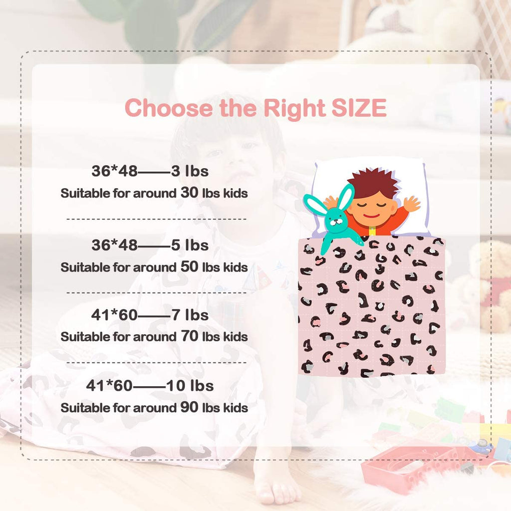 Sivio Weighted Blanket - All-Natural 100% Cotton Weighted Blanket 5 lbs 36 x 48 inches, Washable Breathable Heavy Blanket for Calm Sleeping for Home and School Nap, Blue Dinosaur