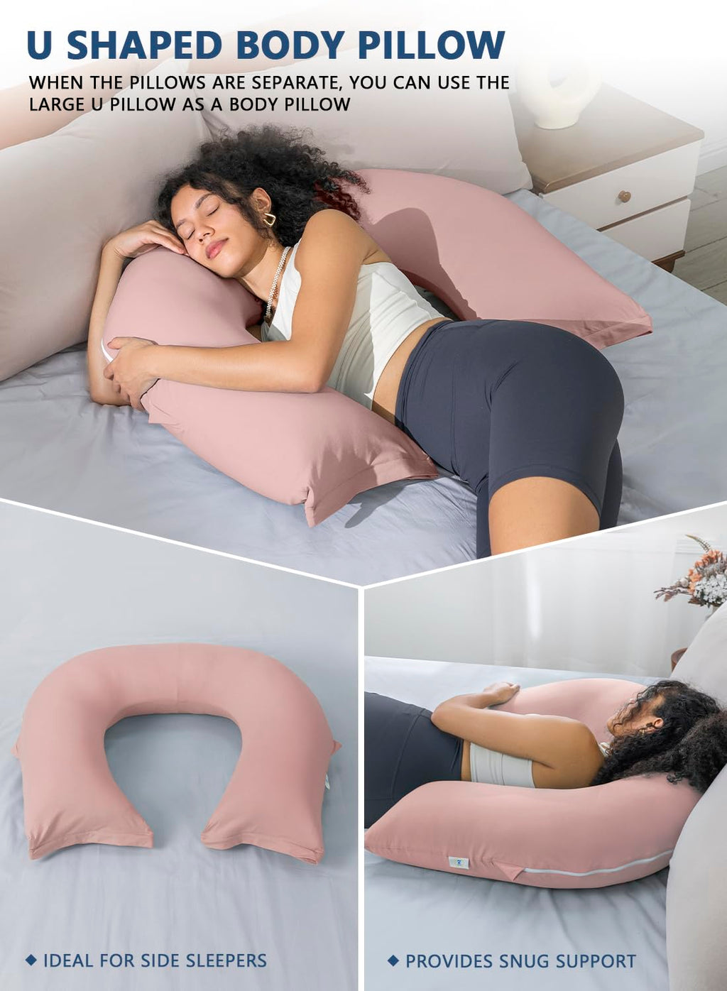 INSEN Reading Pillow, Back Pillow for Sitting in Bed for Reading, Nurse & Relax, Reading Pillow for Adults, Moms & Kids, Sit Up Pillow for Bed (Grey, 45in)