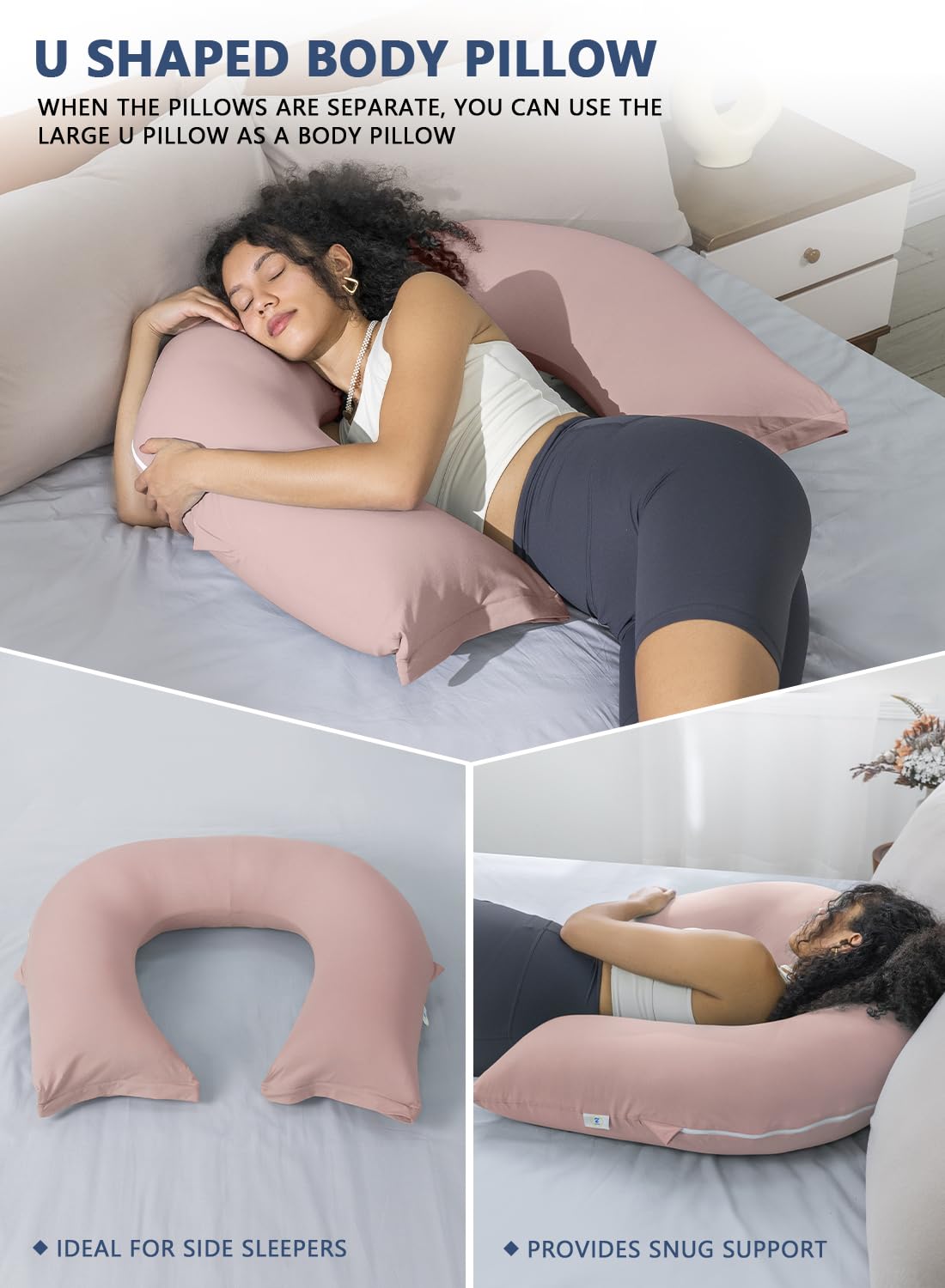 INSEN Reading Pillow, Back Pillow for Sitting in Bed for Reading, Nurse & Relax, Reading Pillow for Adults, Moms & Kids, Sit Up Pillow for Bed (Grey, 45in)