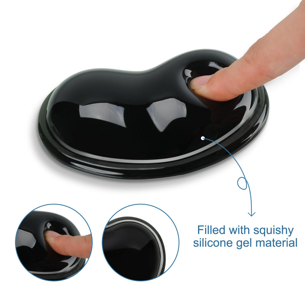 Ergonomic Gel Wrist Rest for Mouse, Computer Mouse Wrist Support for Arm Pain Relief, Heart-Shaped Cute Hand Wrist Cushion for Home and Office Working Gaming Anti-Fatigu
