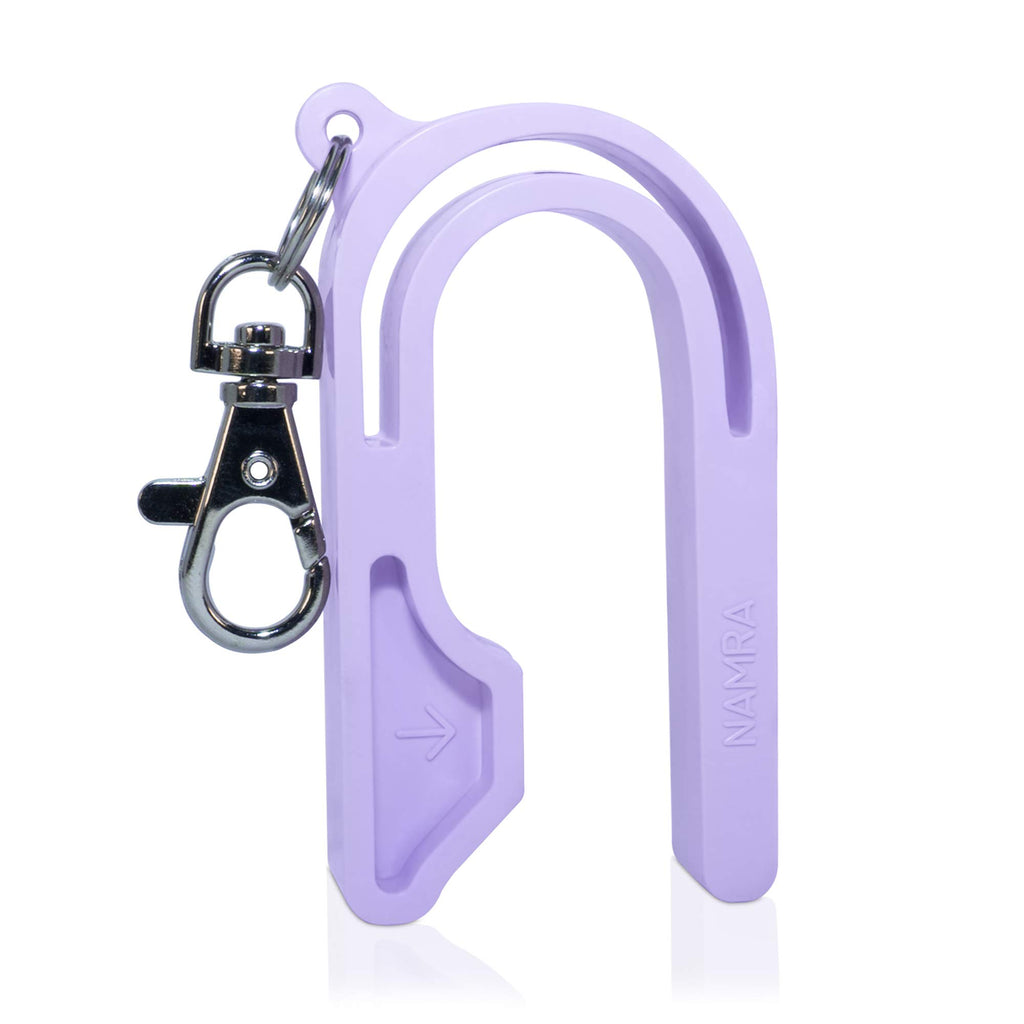 The Car Seat Key - Original Car Seat Key Chain Buckle Release Tool - Easy Unbuckle Opener Aid for Nails, Parents, Grandparents & Older Children by NAMRA Made in USA (Black)