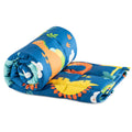 Sivio Weighted Blanket - All-Natural 100% Cotton Weighted Blanket 5 lbs 36 x 48 inches, Washable Breathable Heavy Blanket for Calm Sleeping for Home and School Nap, Blue Dinosaur
