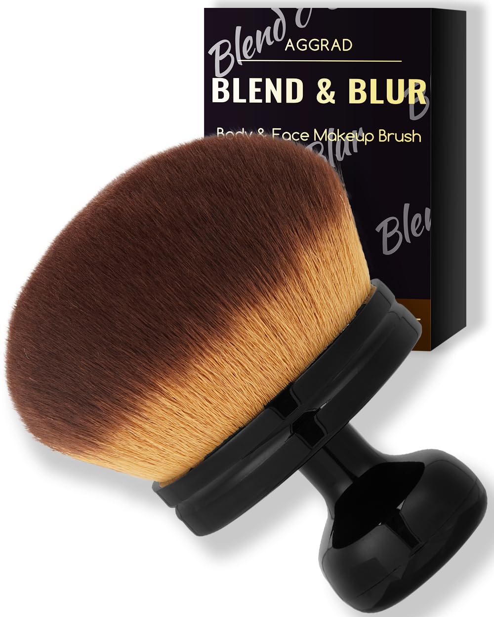 Ultra Large Blend & Blur Kabuki Brush for Body Leg Makeup Tattoo Cover Up Self Tanning, Self Tanner Brush for Self Tan, Back Tanning Applicator for Sunscreen Lotion Bronzers, Body Coverage Perfector