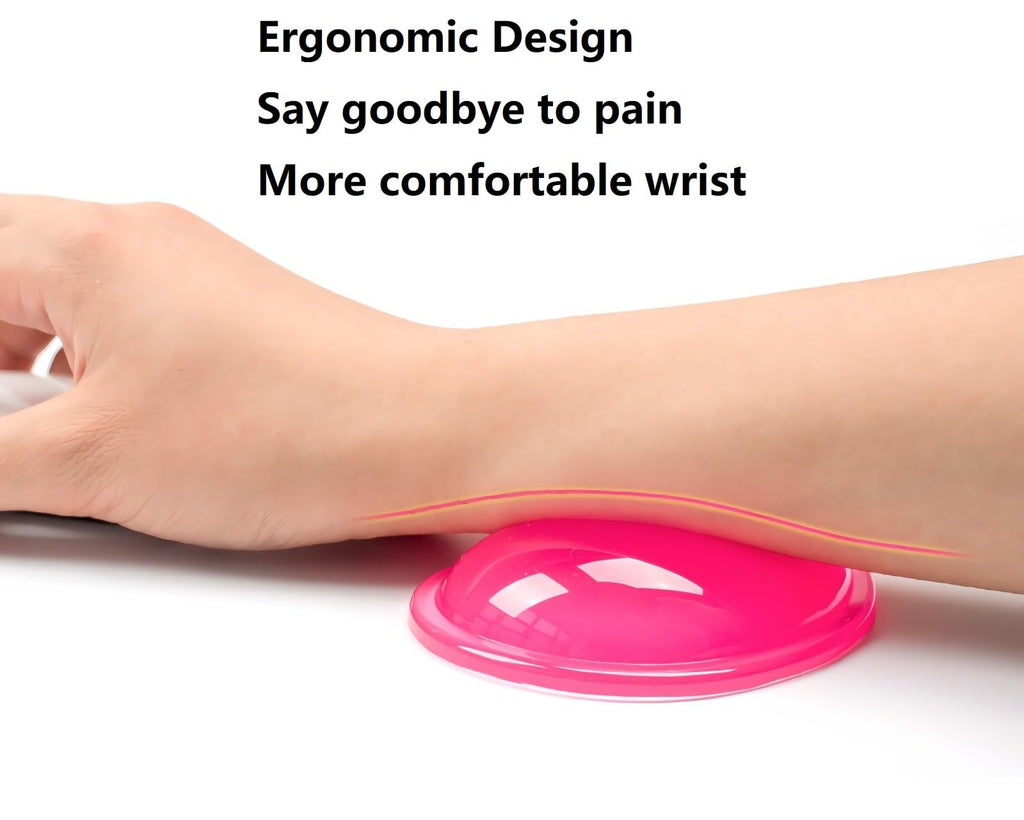 Ergonomic Gel Wrist Rest for Mouse, Computer Mouse Wrist Support for Arm Pain Relief, Heart-Shaped Cute Hand Wrist Cushion for Home and Office Working Gaming Anti-Fatigu