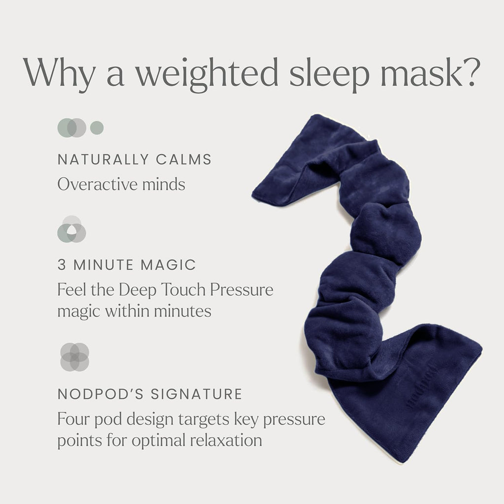 Nodpod Gentle Pressure Sleep Mask | Patented Light Blocking Design for Sleeping, Traveling & Relaxation - Wisteria