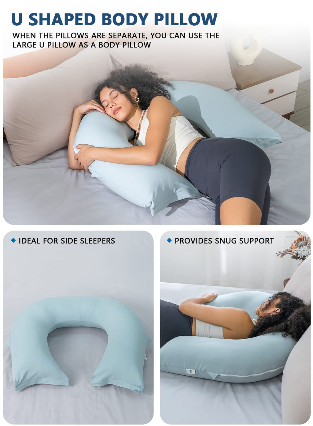 INSEN Reading Pillow, Back Pillow for Sitting in Bed for Reading, Nurse & Relax, Reading Pillow for Adults, Moms & Kids, Sit Up Pillow for Bed (Grey, 45in)