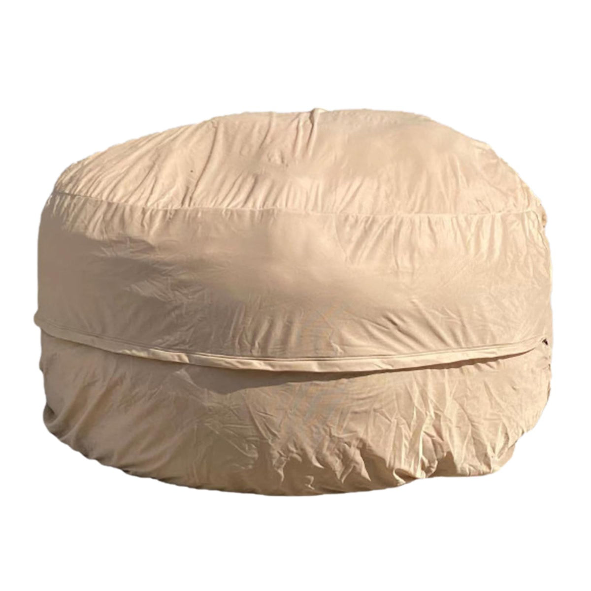 HDMLDP Bean Bag Chair for Adults Kids Without Filling Comfy Fluffy Giant Round Beanbag Lazy Sofa Cover for Reading Chair Floor Chair, 6FT, Grey