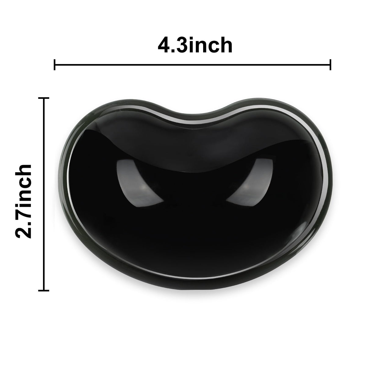 Ergonomic Gel Wrist Rest for Mouse, Computer Mouse Wrist Support for Arm Pain Relief, Heart-Shaped Cute Hand Wrist Cushion for Home and Office Working Gaming Anti-Fatigu