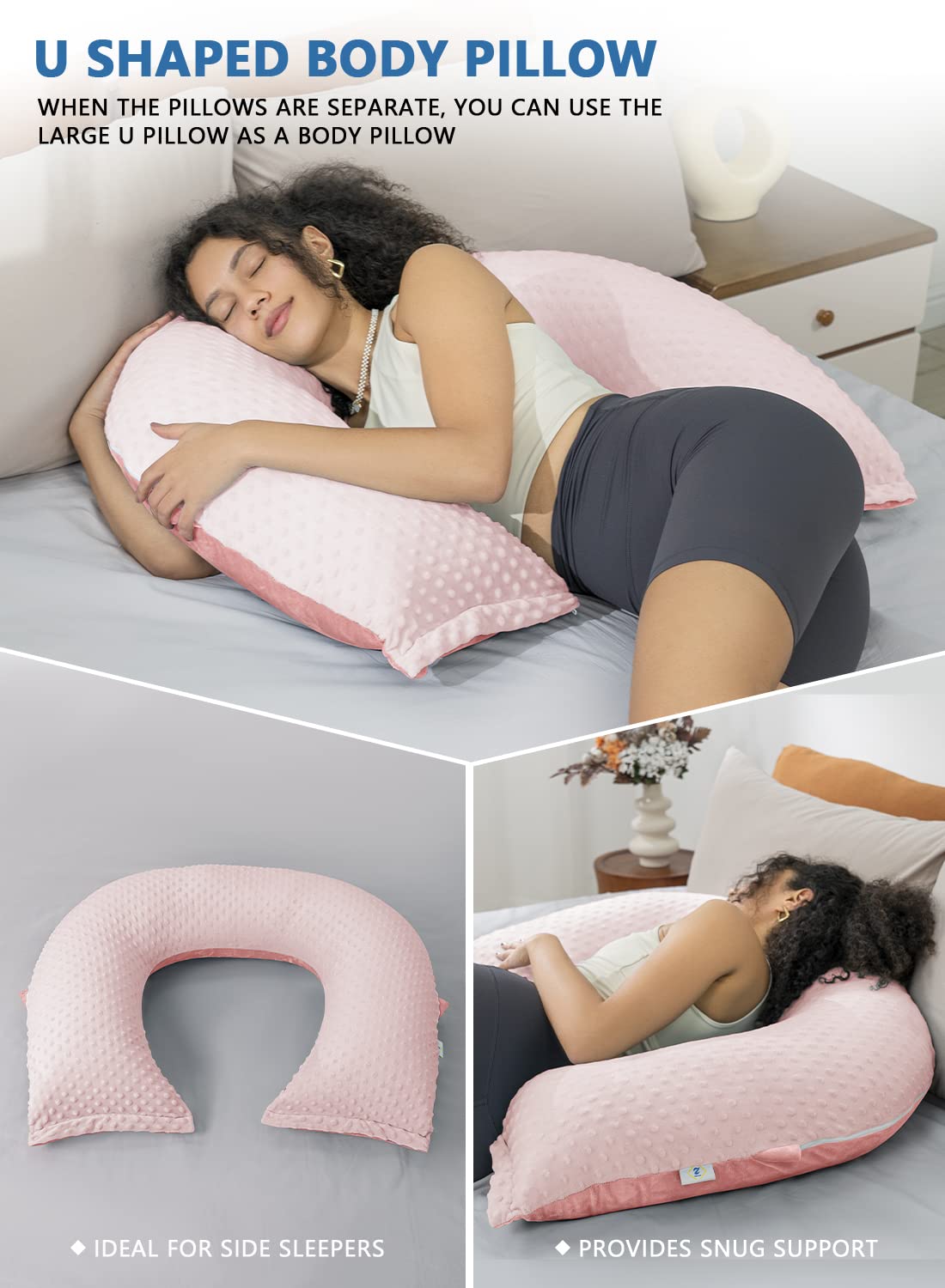 INSEN Reading Pillow, Back Pillow for Sitting in Bed for Reading, Nurse & Relax, Reading Pillow for Adults, Moms & Kids, Sit Up Pillow for Bed (Grey, 45in)