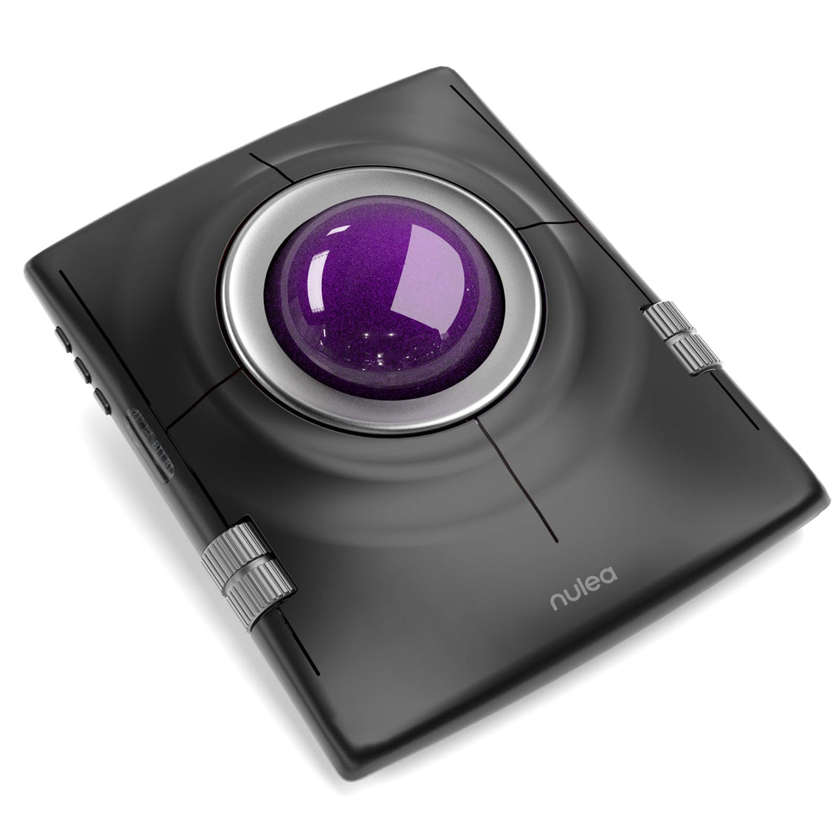Nulea Wireless Trackball Mouse, Ergonomic 55mm Trackball, 4 Level Adjustable DPI for Precise Control, Left or Right Hand Compatible, Rechargeable, Multi-Device Bluetooth & 2.4GHz for PC, Laptop