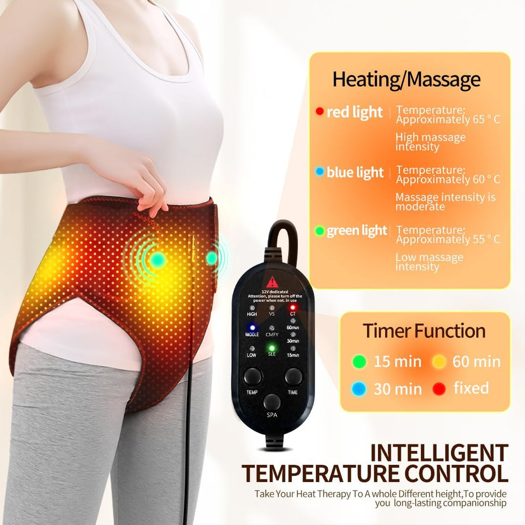 Heating Pad, Period Heating Pad for Period Cramps Massager for Women, Electric Heating Pad New Upgrade Menstrual Heating Pad for Abdomen Pain and Cramps Relief, Wrap Around Heating Pad