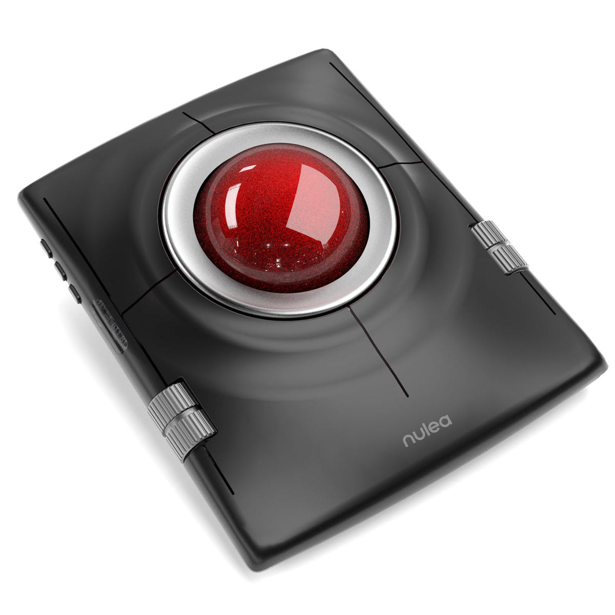 Nulea Wireless Trackball Mouse, Ergonomic 55mm Trackball, 4 Level Adjustable DPI for Precise Control, Left or Right Hand Compatible, Rechargeable, Multi-Device Bluetooth & 2.4GHz for PC, Laptop