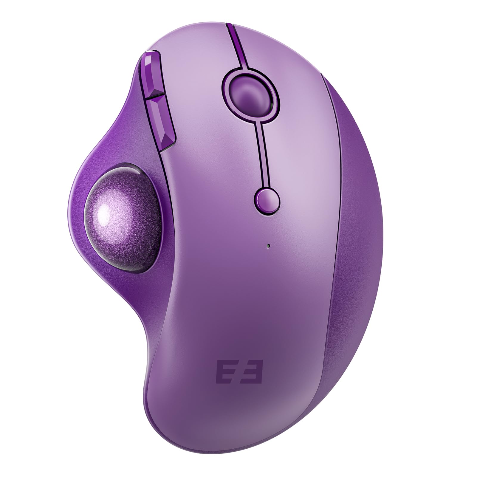 seenda Wireless Trackball Mouse, Ergonomic Bluetooth Rollerball Mouse Rechargeable, 3 Device Connection Optical Mice Adjustable DPI Thumb Control Mice Compatible for PC/Laptop/Windows/Mac - Pink