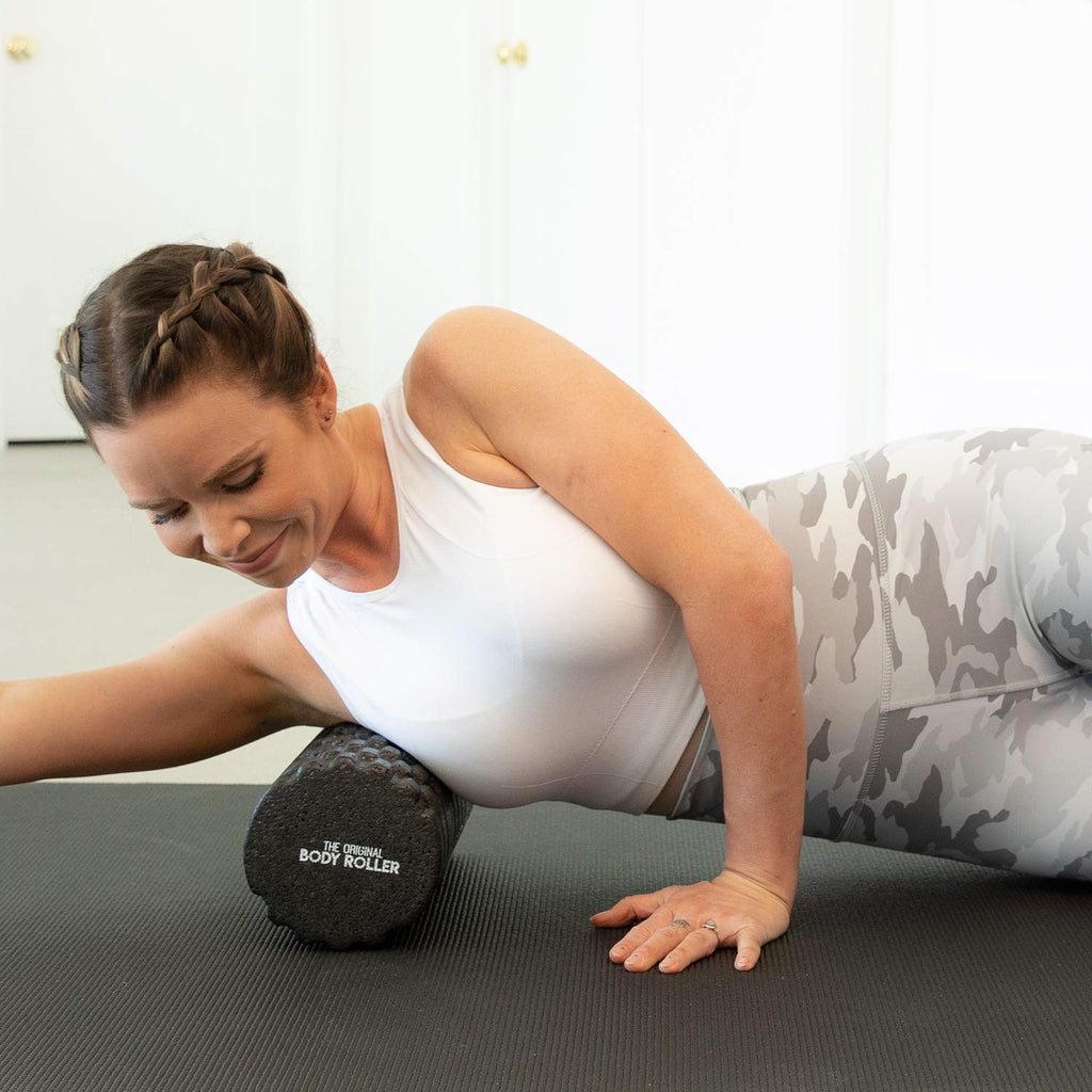 The Original Body Roller - High Density Foam Roller Massager for Deep Tissue Massage of The Back and Leg Muscles - Self Myofascial Release of Painful Trigger Point Muscle Adhesions - 13" Blue