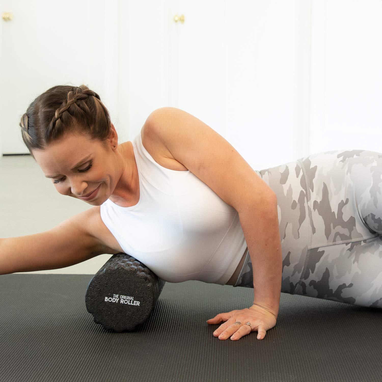 The Original Body Roller - High Density Foam Roller Massager for Deep Tissue Massage of The Back and Leg Muscles - Self Myofascial Release of Painful Trigger Point Muscle Adhesions - 13" Blue
