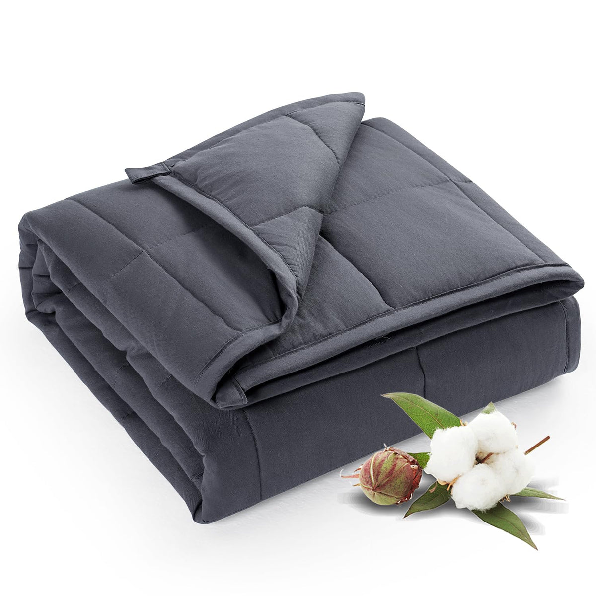 Sivio Weighted Blanket - All-Natural 100% Cotton Weighted Blanket 5 lbs 36 x 48 inches, Washable Breathable Heavy Blanket for Calm Sleeping for Home and School Nap, Blue Dinosaur