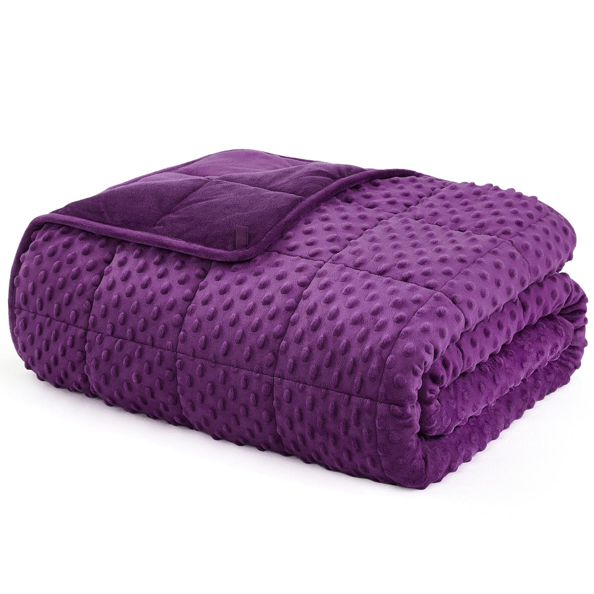 L'AGRATY Weighted Blanket for Adults 15lbs, 48"x72", Dark Grey Twin Full Size Heavy Throw Blanket, Cooling, Breathable, Microfiber with Glass Beads, Big, Washable, All-Season