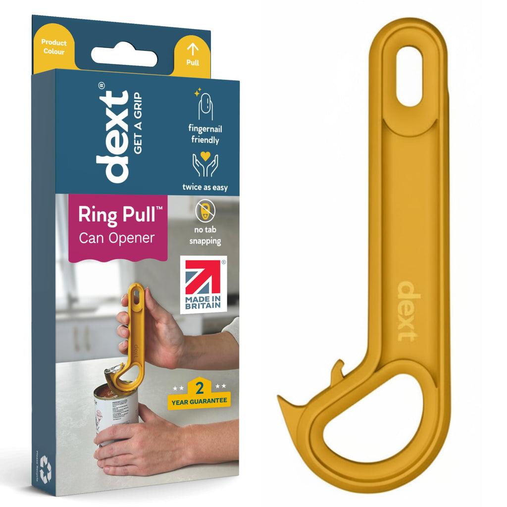 Dext - Ring Pull Can Opener, Pop Can Opener for Seniors, Arthritis, and Parkinson’s, Easy Open, Ergonomic Handle with Comfortable Grip. Perfect for Soda, Pet Food, and More (Mulberry)