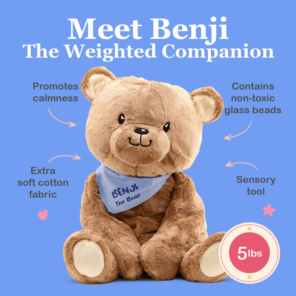 Lilly's Love Weighted Stuffed Animals for Adults & Kids — 5lb Calming Capybara Plush for Anxiety, ADHD & Sensory | Machine Washable Weighted Stuffed Animal w/Removable Insert | Clyde The Capybara