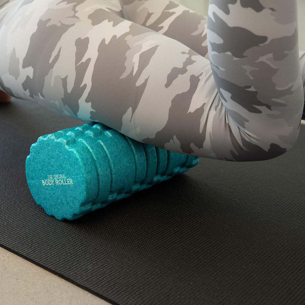 The Original Body Roller - High Density Foam Roller Massager for Deep Tissue Massage of The Back and Leg Muscles - Self Myofascial Release of Painful Trigger Point Muscle Adhesions - 13" Blue