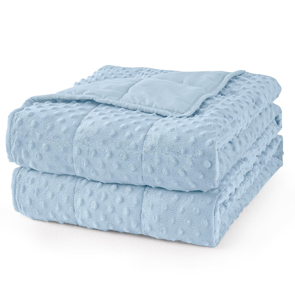Mr. Sandman Weighted Blanket for Adults Queen Size 15 lbs, Soft Cooling Heavy Minky Blanket for Sleep, Washable Throw Blanket with Glass Beads, 60 x 80 Inches, Grey