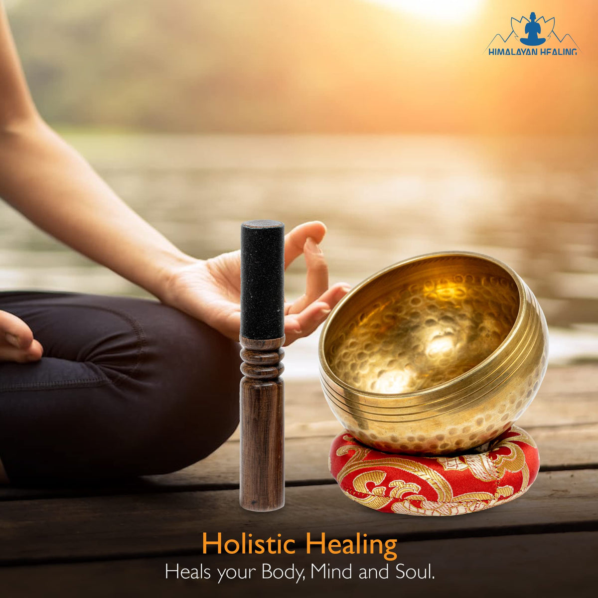 HIMALAYAN HEALING® Tibetan Singing Bowls Set~ Meditation Sound Bowl hand Hammered in Nepal For Yoga, Meditation, Mindfulness, Healing & Chakra balancing~