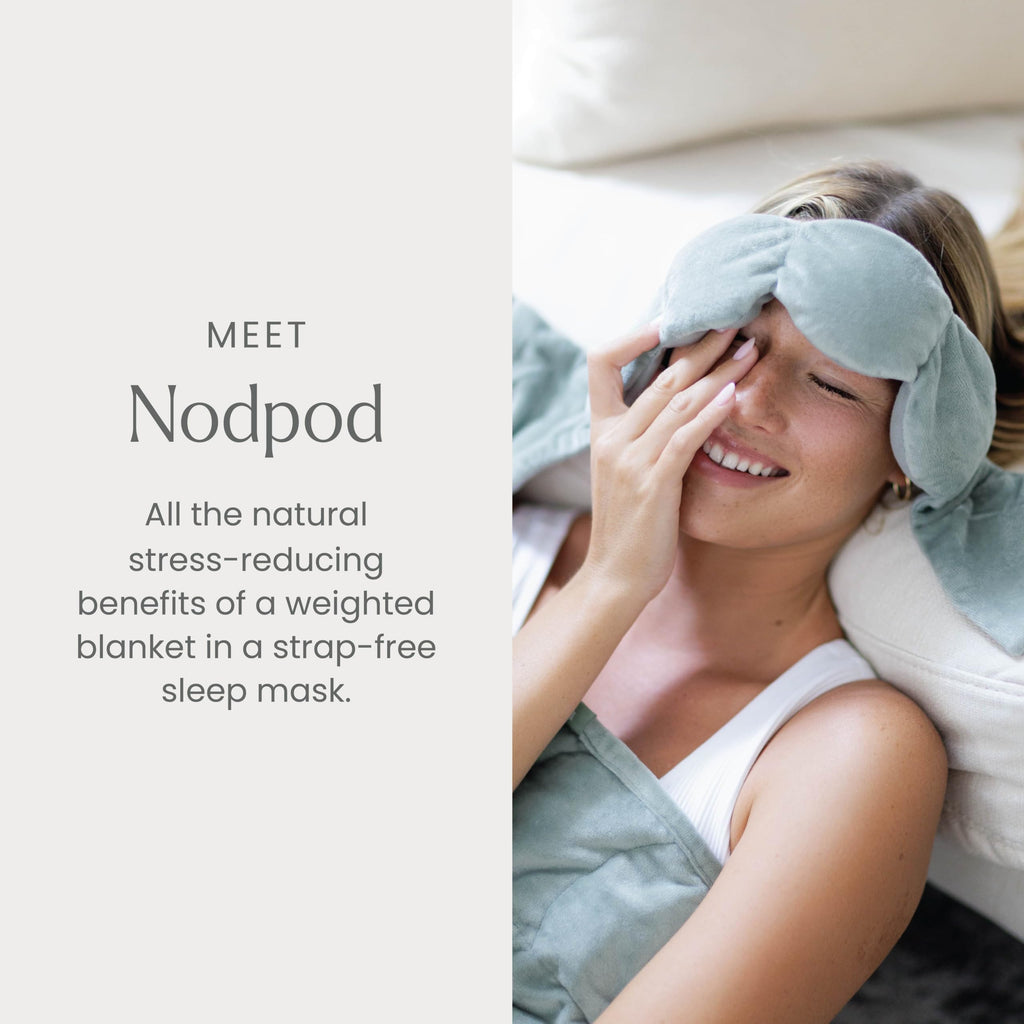 Nodpod Gentle Pressure Sleep Mask | Patented Light Blocking Design for Sleeping, Traveling & Relaxation - Wisteria