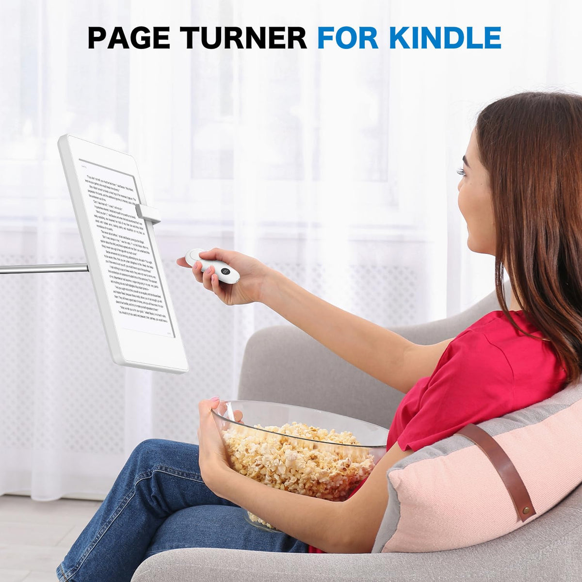 Remote Page Turner for Kindle Paperwhite Scribe Accessories | Page Turner Clicker For iPad Tablets Reading Novels Taking, Phone Camera Video Record Triggers Remote,Green