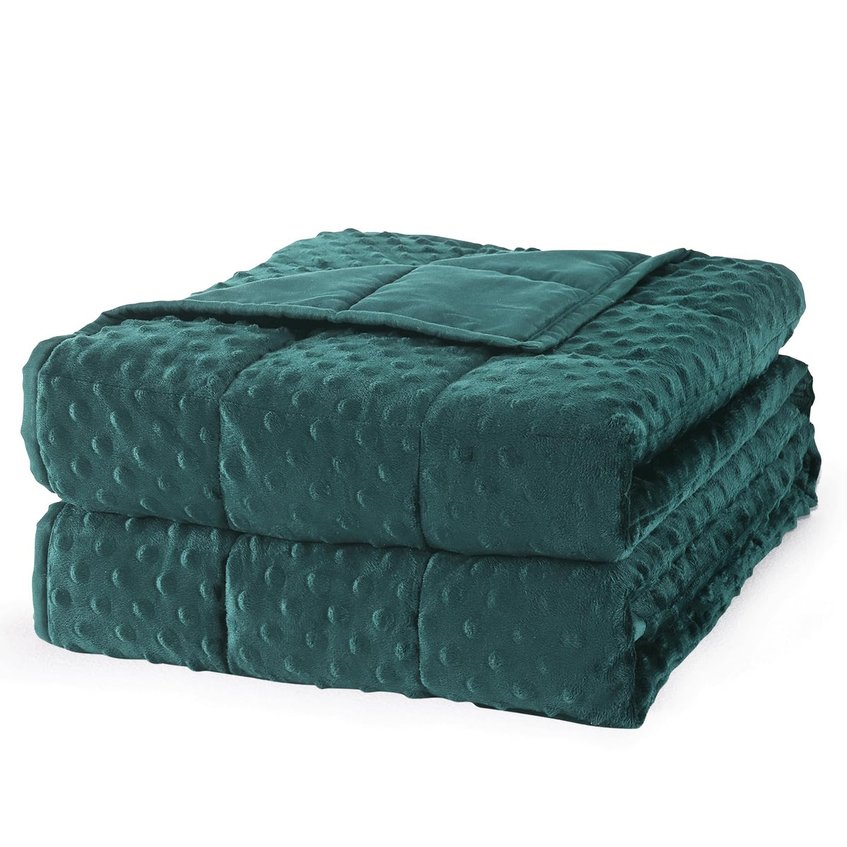 Mr. Sandman Weighted Blanket for Adults Queen Size 15 lbs, Soft Cooling Heavy Minky Blanket for Sleep, Washable Throw Blanket with Glass Beads, 60 x 80 Inches, Grey