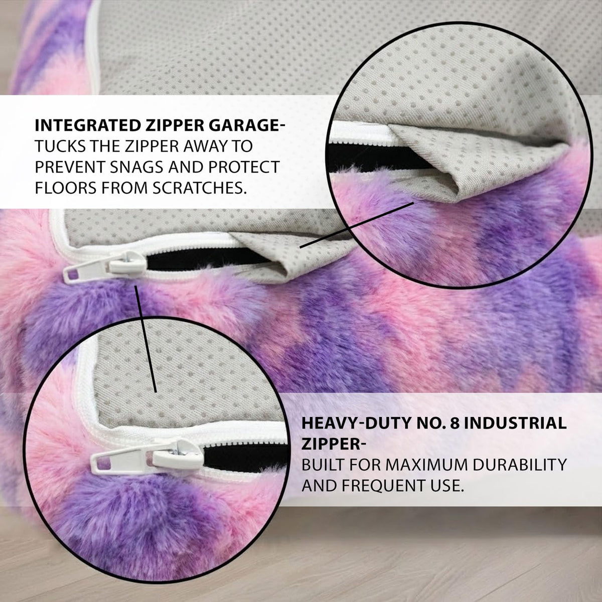 Matini Home Crash Pad - Sensory Pad with Cover Foam Blocks for Kids and Adults, Ideal Gymnastics Equipment to Jump, Play or Relax - Grey White 36" X 36"