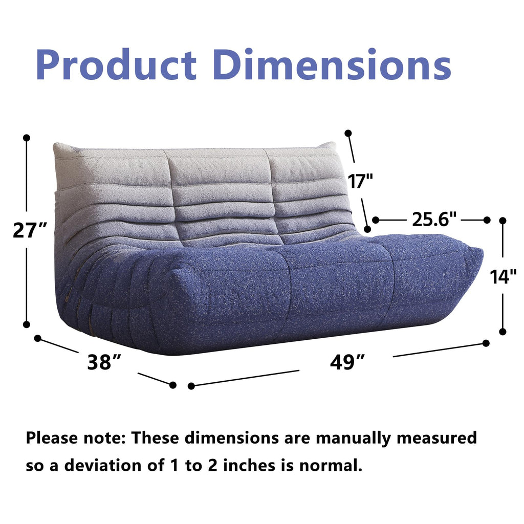 Adults Bean Bag Chairs Lazy Floor Sofa Togo Couch Comfy Memory Foam Reading Chair Teddy Fleece BeanBag for Living Room Bedroom Dorm Office Gaming Room, Green, 1 Seater