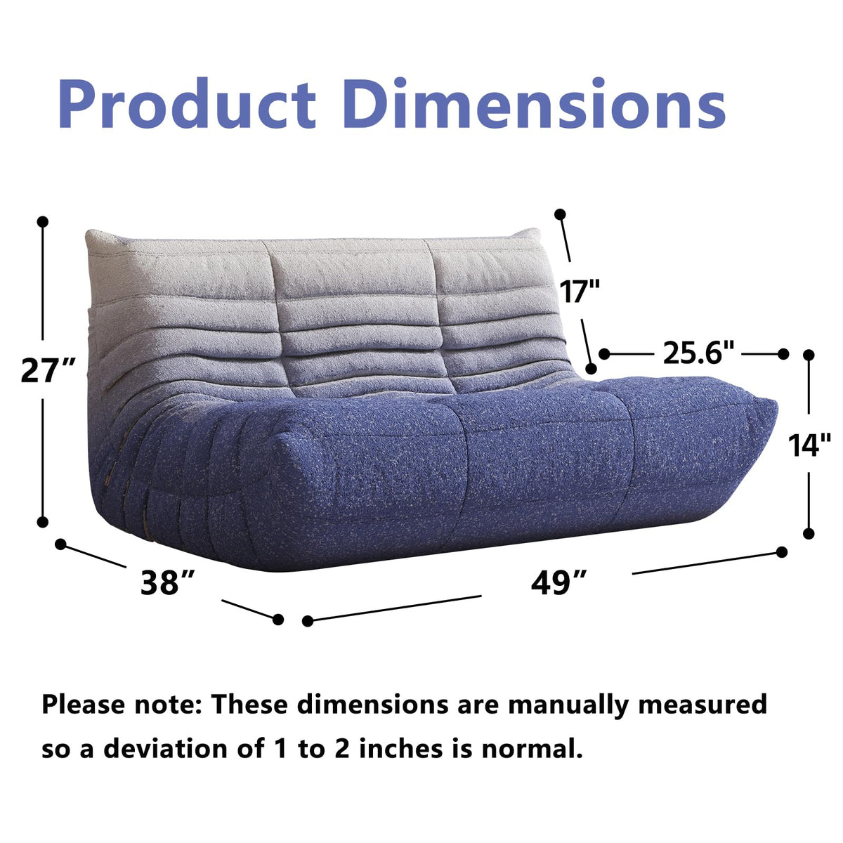 Adults Bean Bag Chairs Lazy Floor Sofa Togo Couch Comfy Memory Foam Reading Chair Teddy Fleece BeanBag for Living Room Bedroom Dorm Office Gaming Room, Green, 1 Seater
