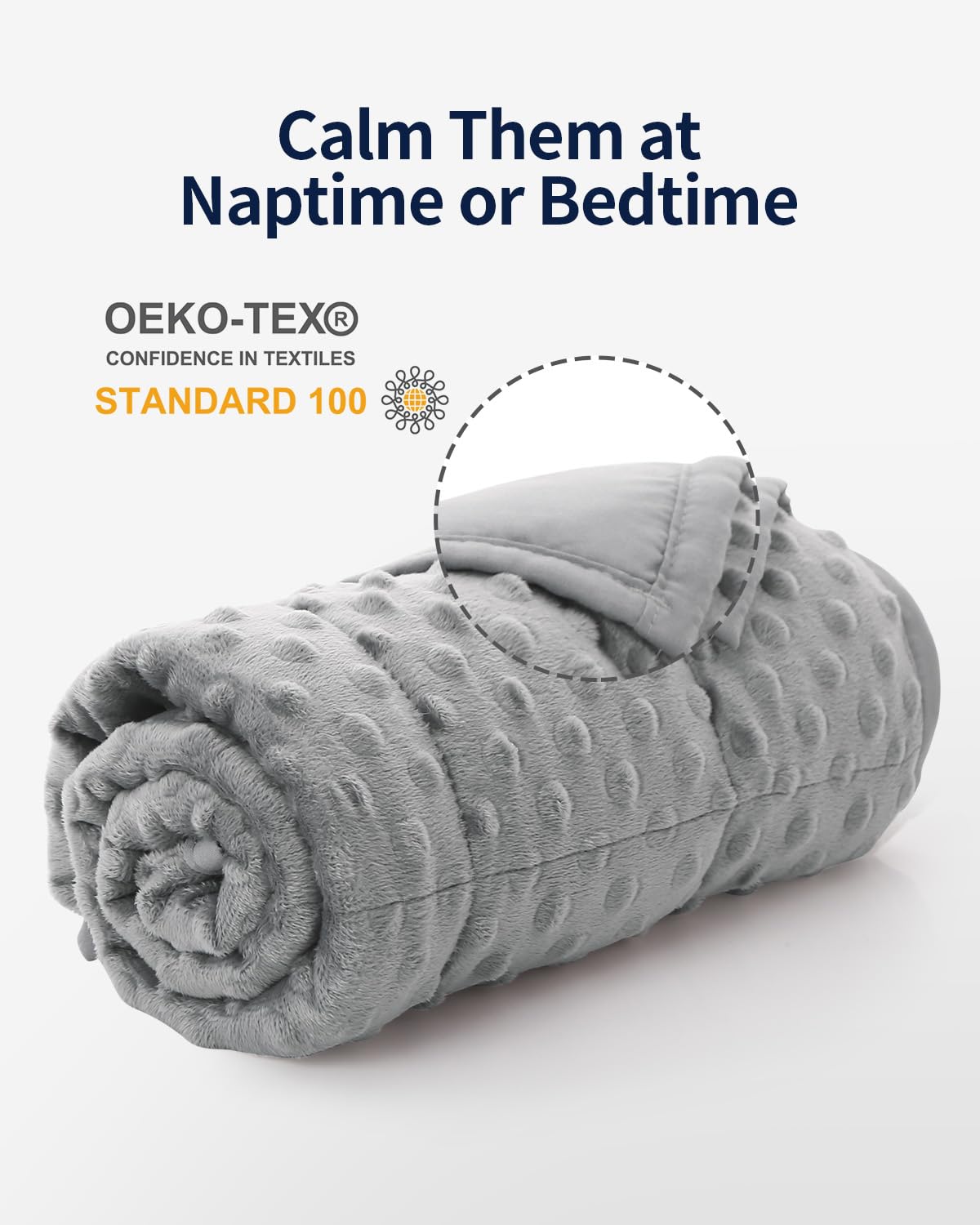 Mr. Sandman Weighted Blanket for Adults Queen Size 15 lbs, Soft Cooling Heavy Minky Blanket for Sleep, Washable Throw Blanket with Glass Beads, 60 x 80 Inches, Grey