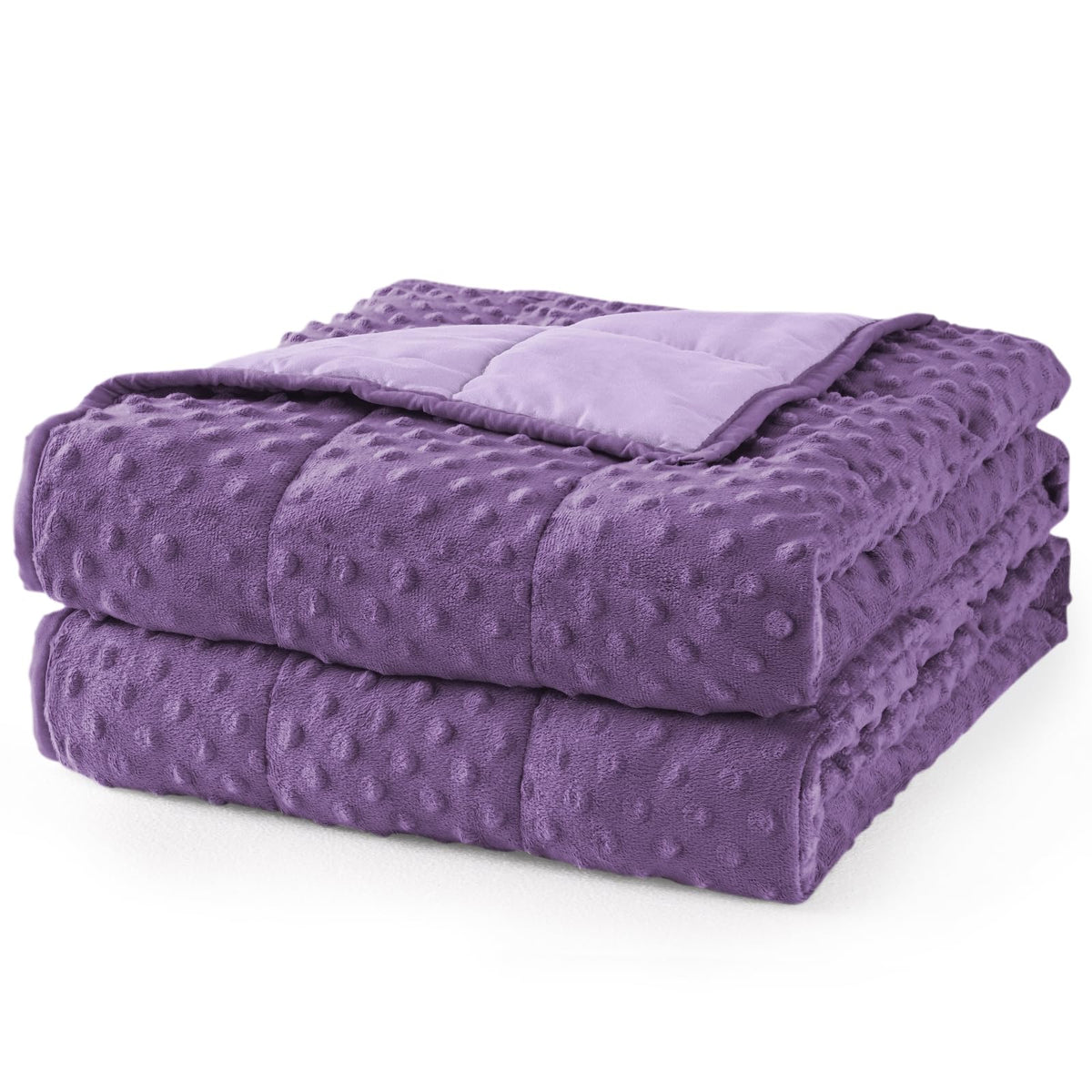 Mr. Sandman Weighted Blanket for Adults Queen Size 15 lbs, Soft Cooling Heavy Minky Blanket for Sleep, Washable Throw Blanket with Glass Beads, 60 x 80 Inches, Grey
