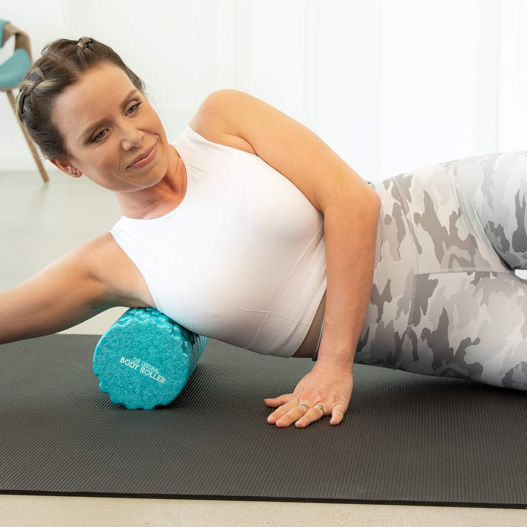 The Original Body Roller - High Density Foam Roller Massager for Deep Tissue Massage of The Back and Leg Muscles - Self Myofascial Release of Painful Trigger Point Muscle Adhesions - 13" Blue