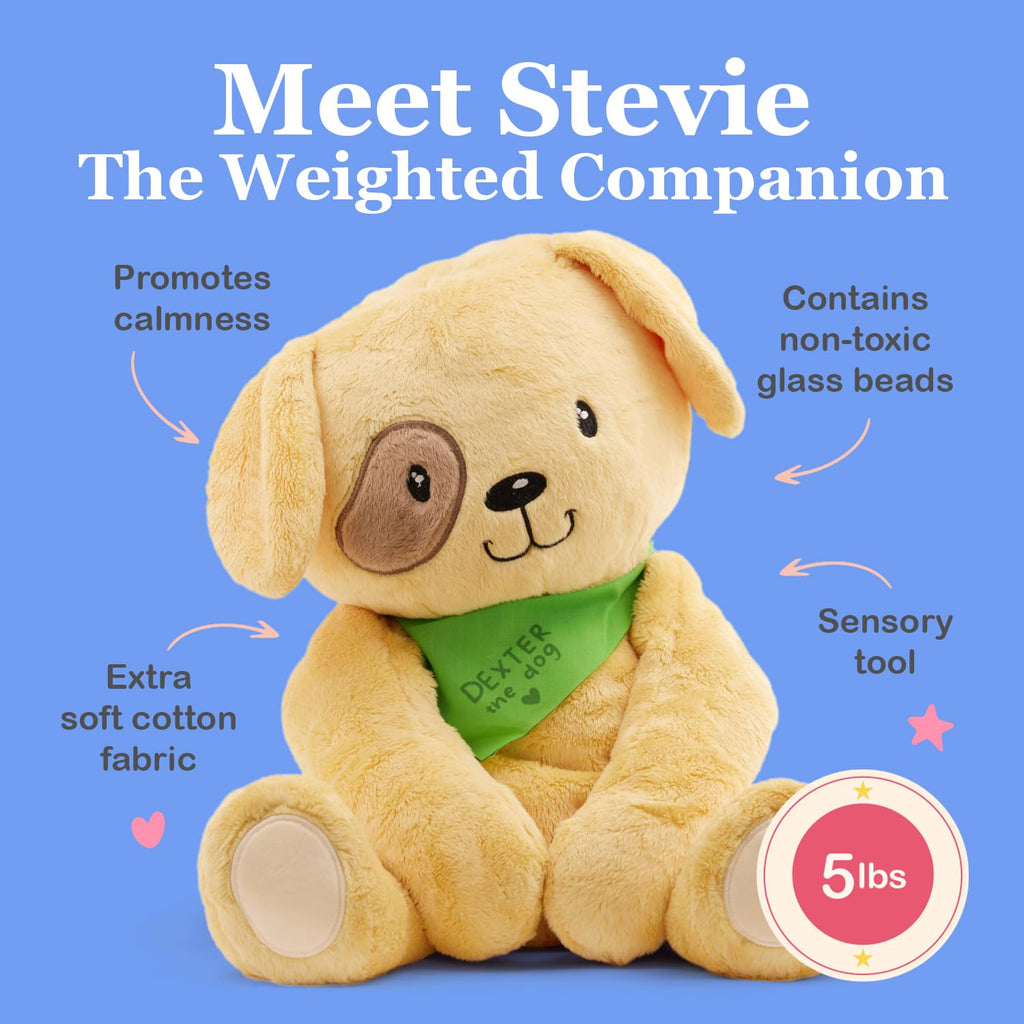 Lilly's Love Weighted Stuffed Animals for Adults & Kids — 5lb Calming Capybara Plush for Anxiety, ADHD & Sensory | Machine Washable Weighted Stuffed Animal w/Removable Insert | Clyde The Capybara