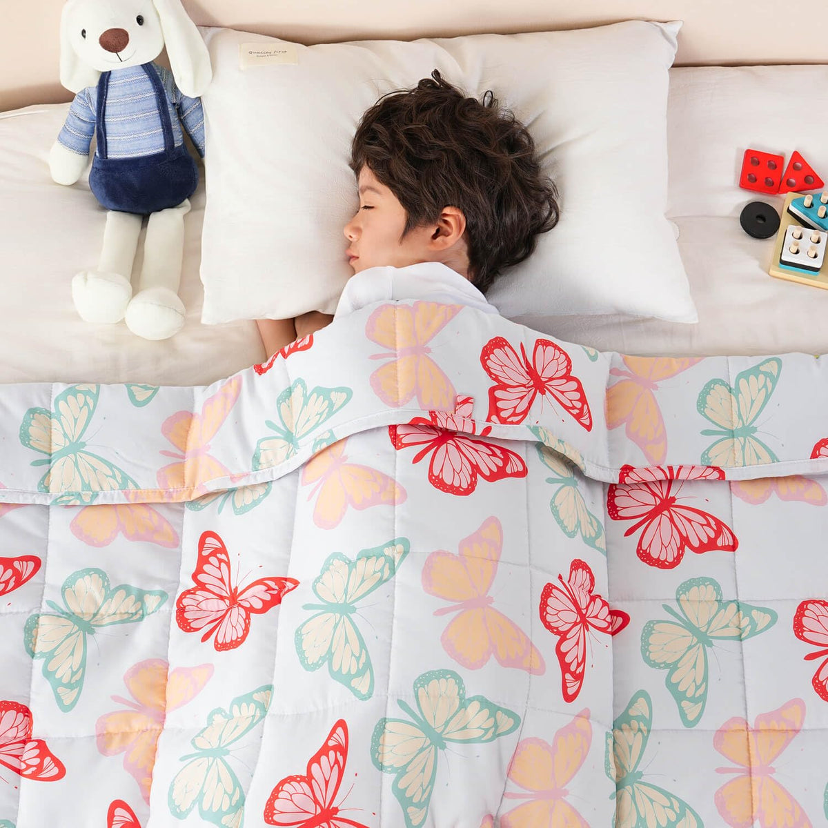 Sivio Weighted Blanket 5lbs, Blue Dinosaur Cooling Weighted Lap Blanket, Breathable Heavy Throw Blankets for Sleeping, Washable, 36"x48"