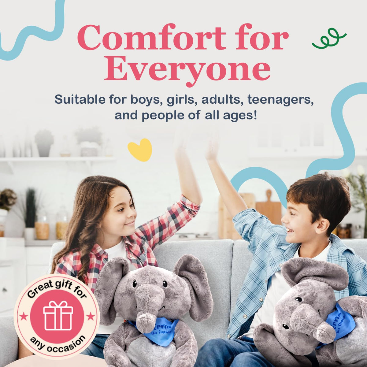 Lilly's Love Weighted Stuffed Animals for Adults & Kids — 5lb Calming Capybara Plush for Anxiety, ADHD & Sensory | Machine Washable Weighted Stuffed Animal w/Removable Insert | Clyde The Capybara