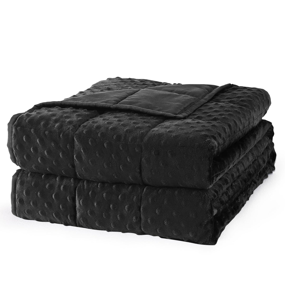 Mr. Sandman Weighted Blanket for Adults Queen Size 15 lbs, Soft Cooling Heavy Minky Blanket for Sleep, Washable Throw Blanket with Glass Beads, 60 x 80 Inches, Grey