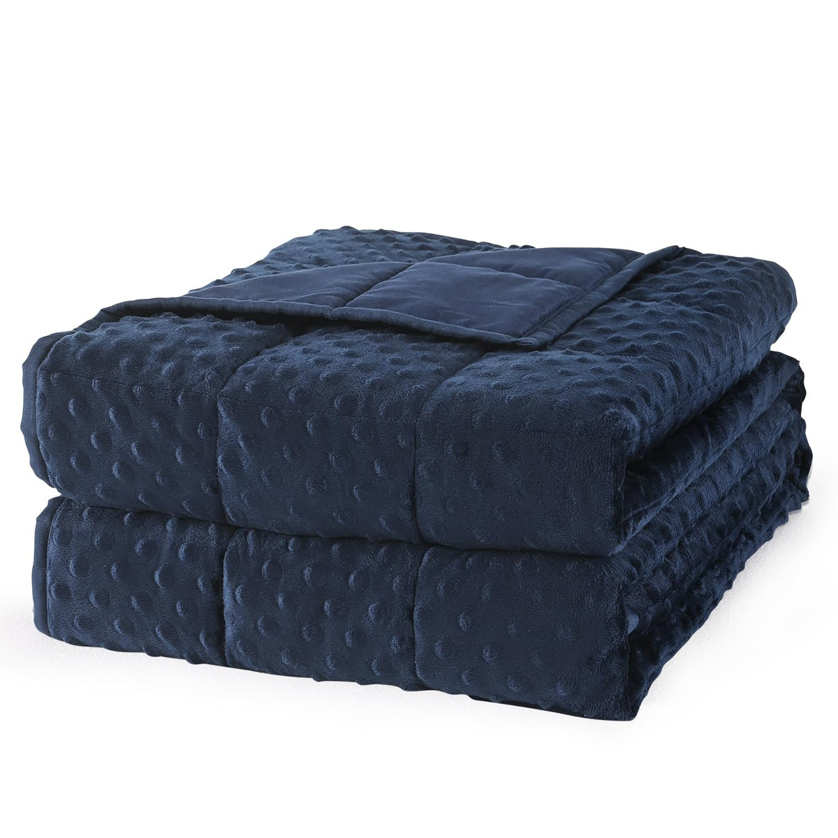 Mr. Sandman Weighted Blanket for Adults Queen Size 15 lbs, Soft Cooling Heavy Minky Blanket for Sleep, Washable Throw Blanket with Glass Beads, 60 x 80 Inches, Grey