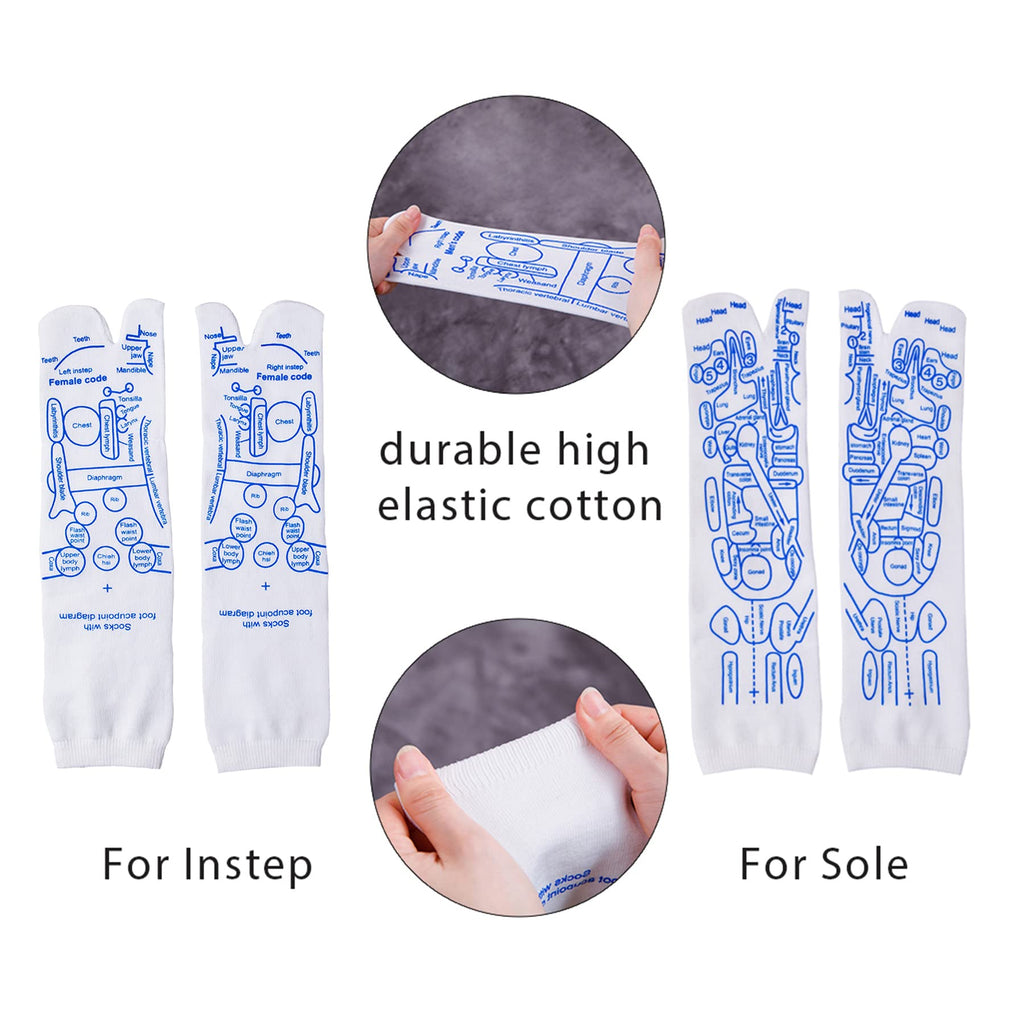 Broman Reflexology Socks with Trigger Point Massage Tool, Foot Pain Relief Remedy for Foot Massage,Men's Size
