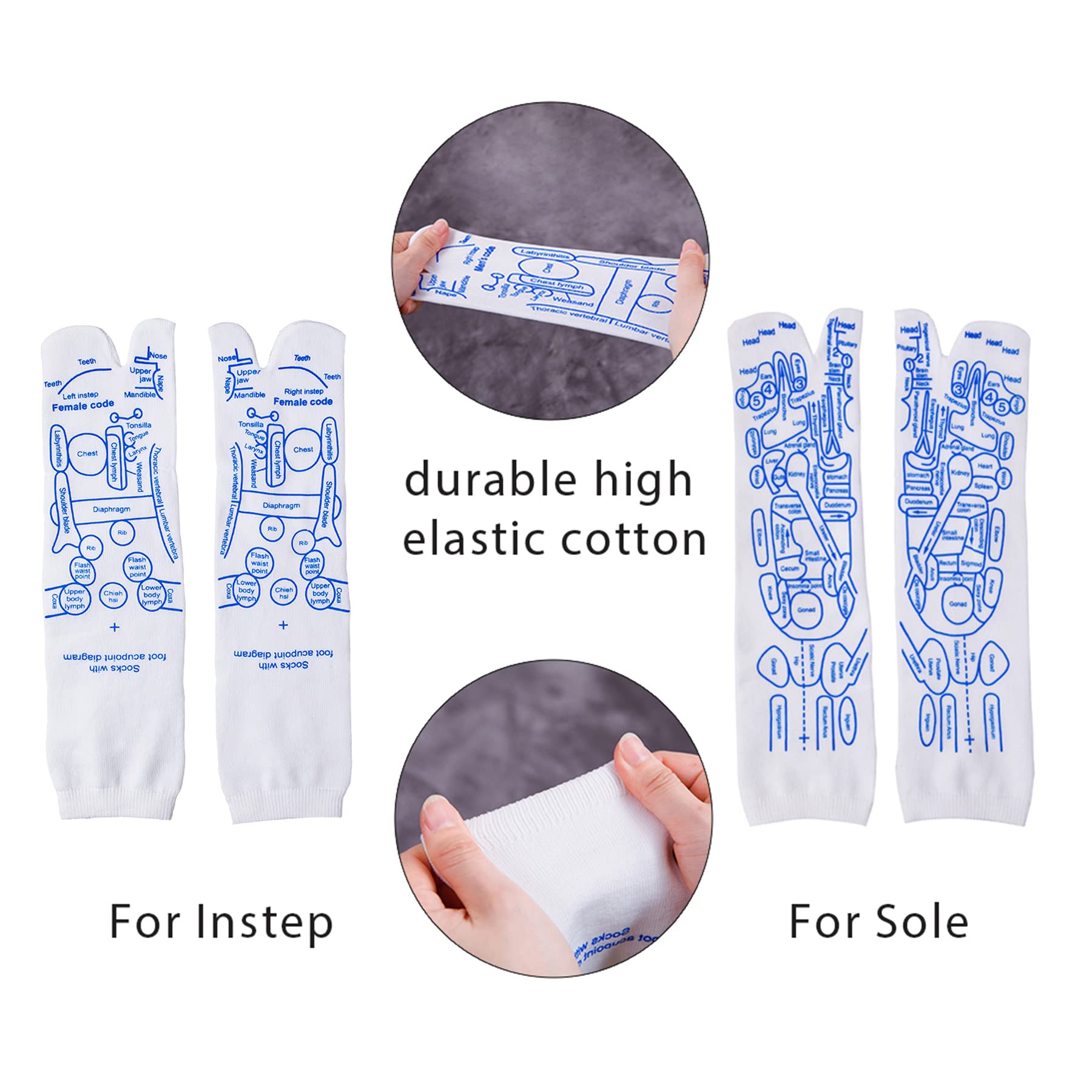 Broman Reflexology Socks with Trigger Point Massage Tool, Foot Pain Relief Remedy for Foot Massage,Men's Size