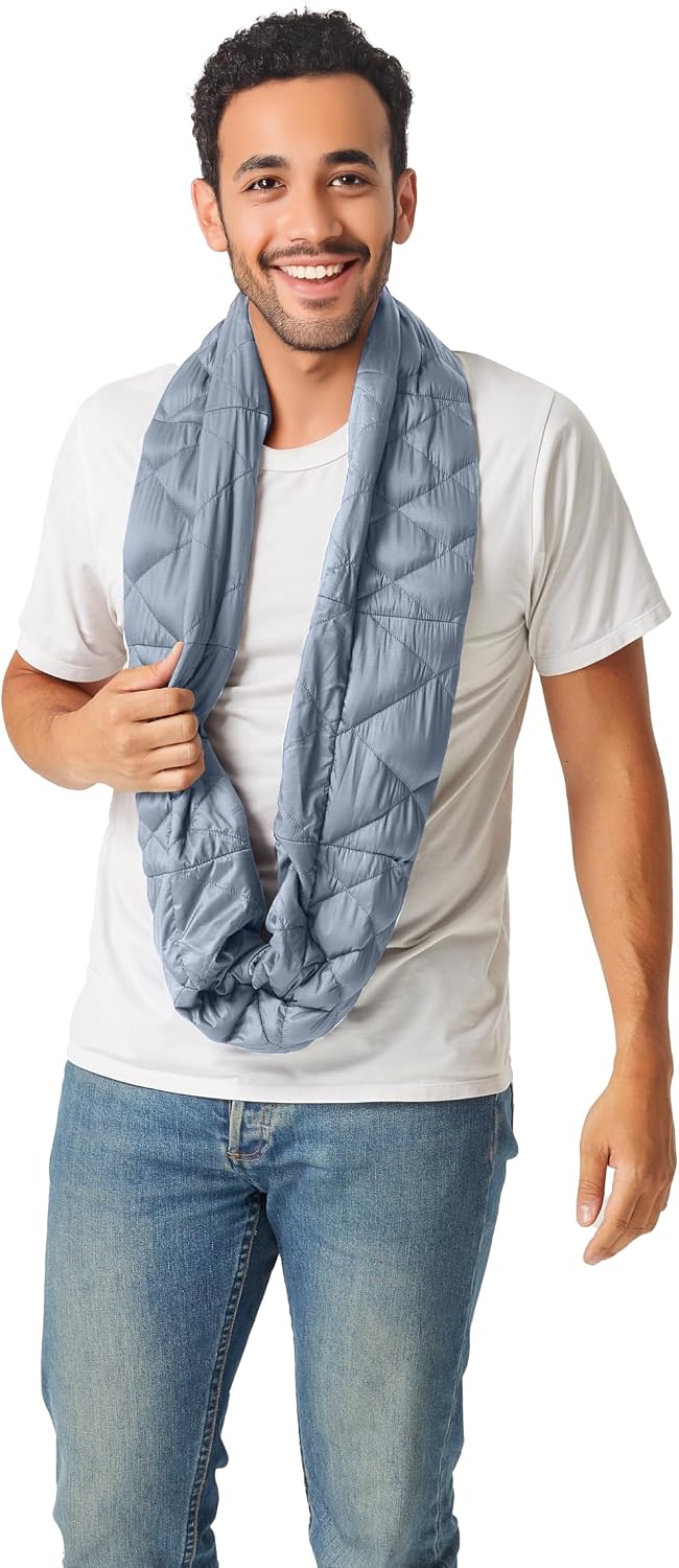 PYVOT Weighted Infinity Scarf, 3 lb Sensory Shoulder Wrap for Everyday Comfort