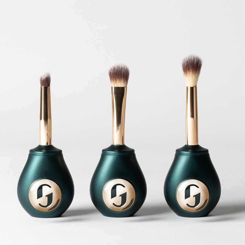 Guide Beauty Easy on the Eyes Collection; Eyeliner Brushes Set of Three, Premium Cosmetic Precision Makeup Brushes